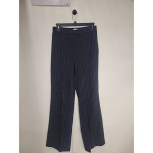 Womens East 5th dress pants, dark blue with blue/tan stripes, Size 6P, Petite